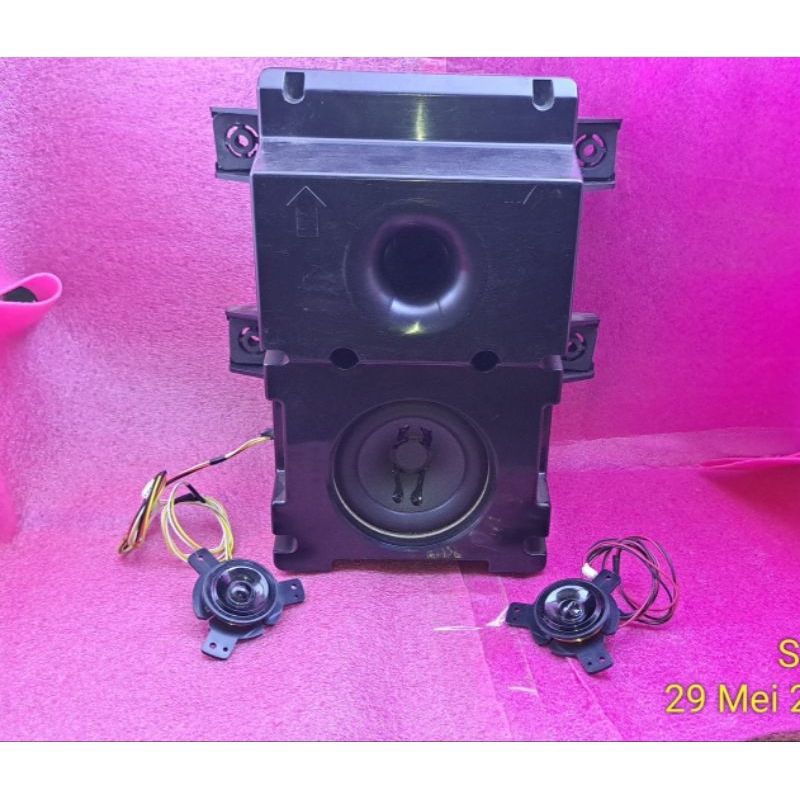 SEPEKER SUBWOOFER SATU SET BEKAS TV CABUTAN POLYTRON ORIGIONAL PLD-24D123 PLD-24V123