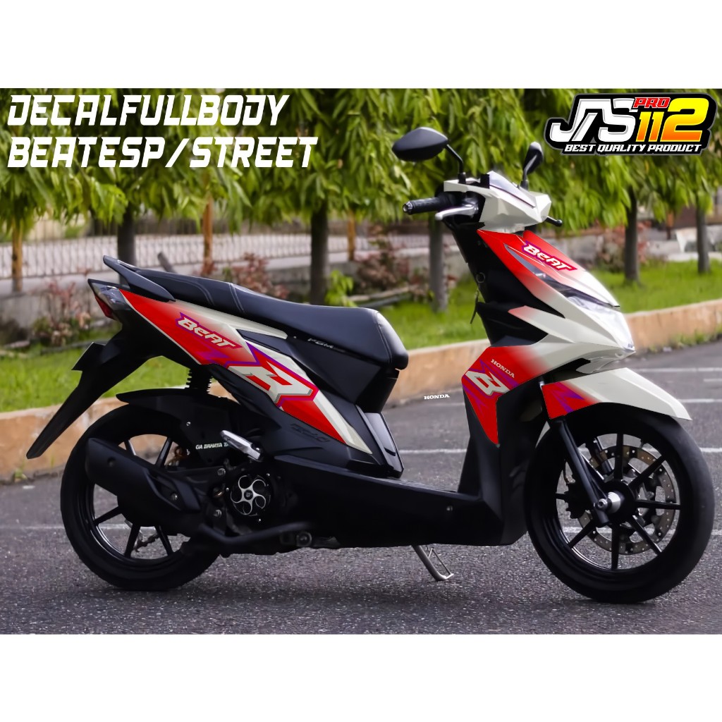 Decal Stiker Full Body Honda Beat Esp Street 2017 2018 2019 Variasi Sticker Stiker Honda Beat