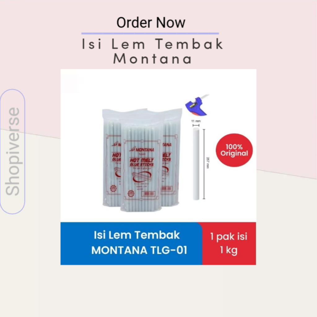 

Isi Lem Tembak Montana TLG 01 / TLG 02/ Glue Stick Refill