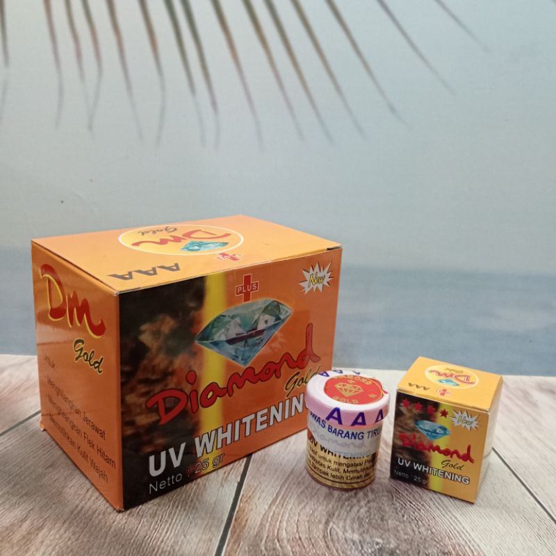 CREAM UV.DIAMONDTT GOLD BOX SEGEL ( 12'PCS )