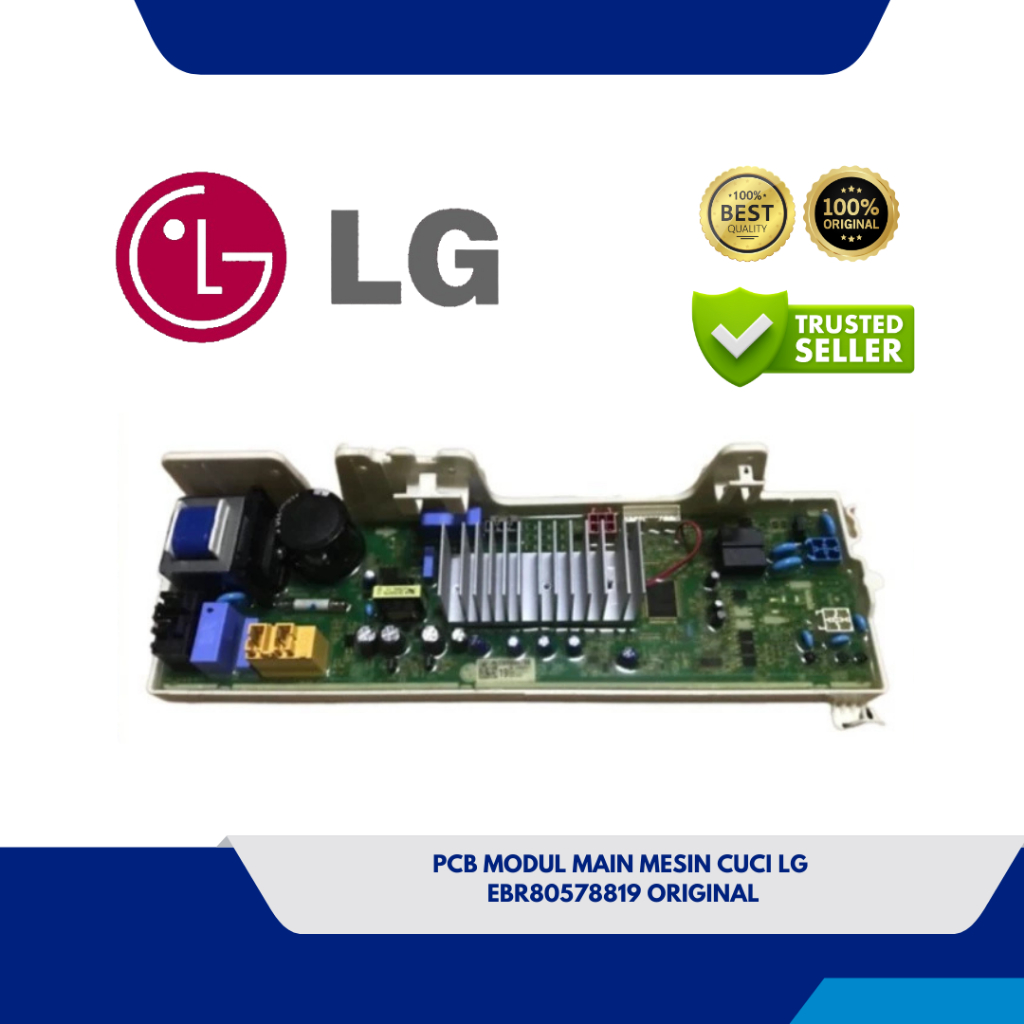 PCB MODUL MAIN MESIN CUCI LG EBR80578819 F1007NPPW ORIGINAL