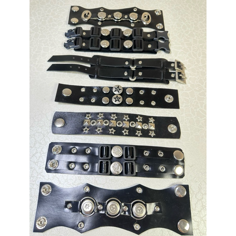 Gelang Kulit Punk Rock Kekinian