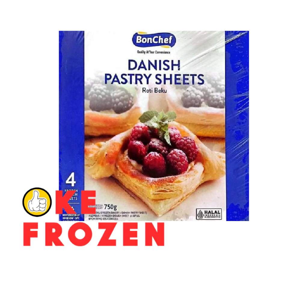 

BONCHEF DANISH PASTRY SHEET 750GR ISI 4 LEMBAR