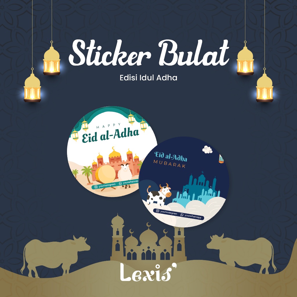 

Sticker Bulat Vinyl / Chromo Edisi Hari Raya Idul Adha 2025 / Gambar Logo Cetak Label Stiker Makanan Toples Botol Kemasan Hari Raya Idul Adha 2025
