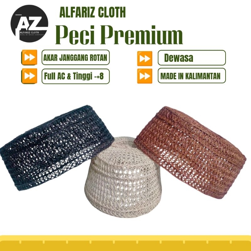 Peci AKAR JANGGANG , Peci Rotan , Kopiah Akar , Songkok Akar Rotan