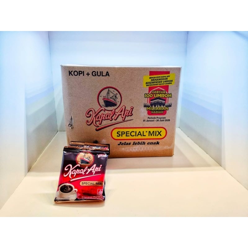 

Kopi Kapal Api Special Mix 120 Sachet 12Rtg x 10Bks x 23g (1 Dus)