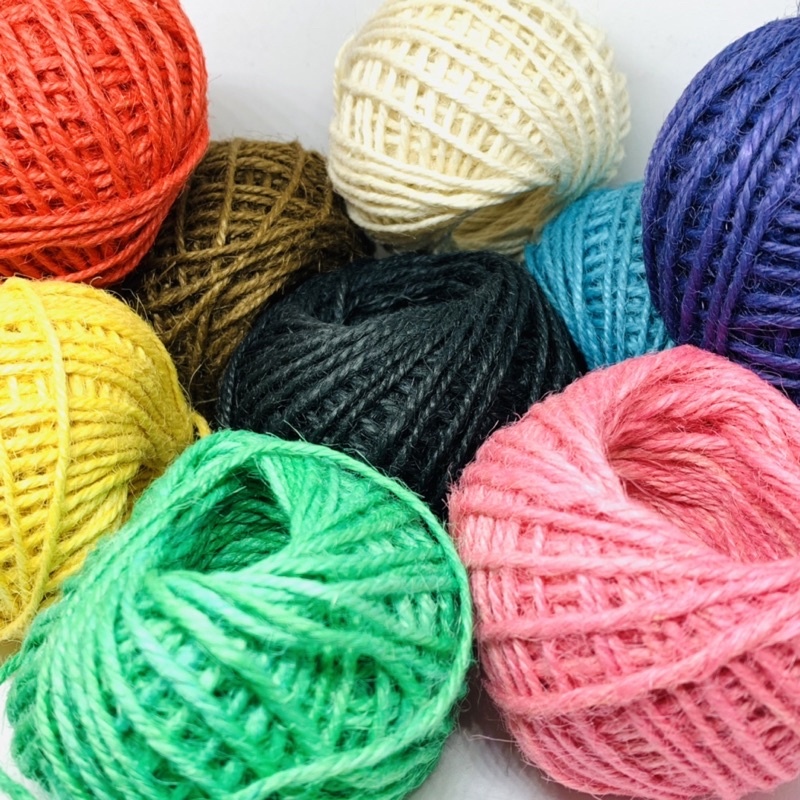 

(25meter) Tali Goni Rami Warna Warni / Hem Rope ukuran 3 PLY / Tali Hias Dekorasi Kerajinan Tangan DIY