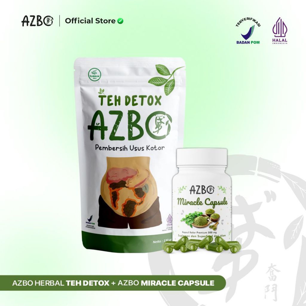 

AZBO Teh Detox dan Miracle Capsule