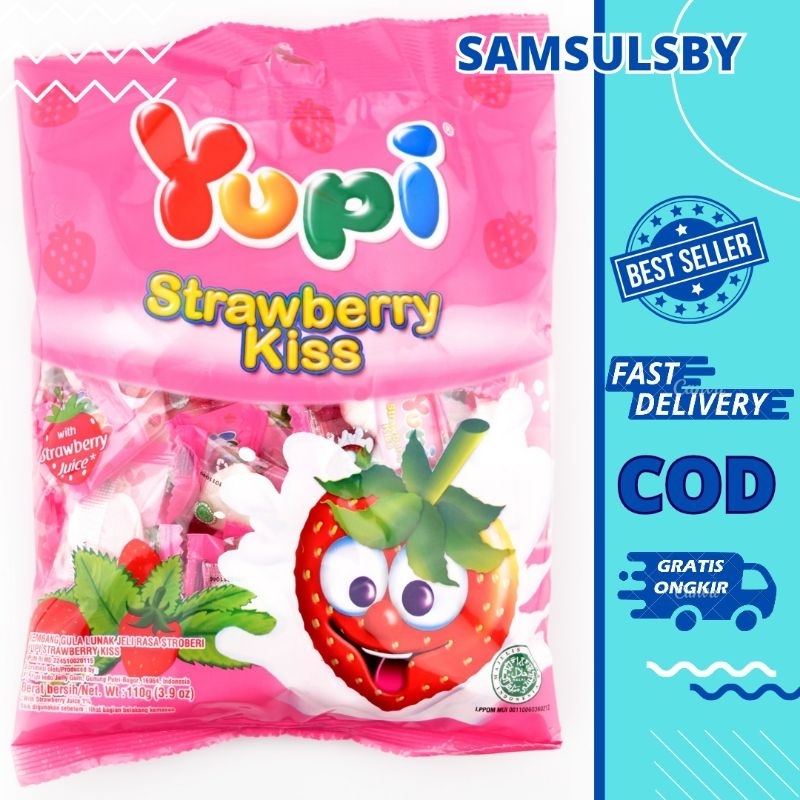 

YUPI strawberry kiss 120gram