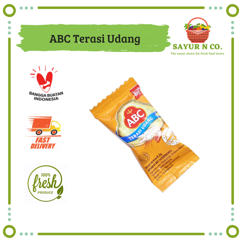 

ABC Terasi Udang 3,8gr (1 PCS) | Sayur N Co Bekasi