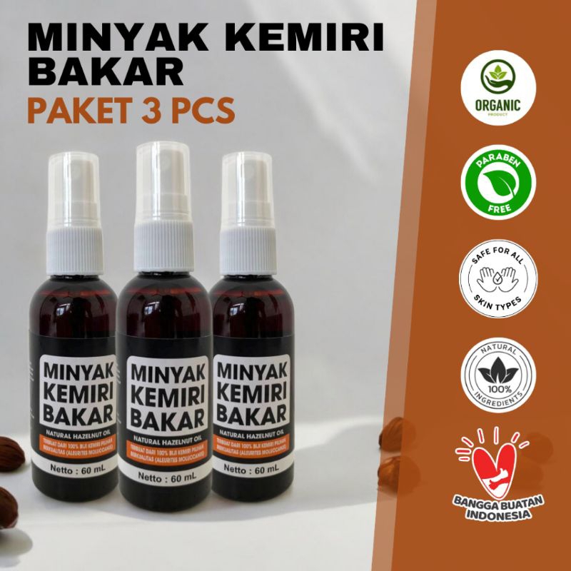 PROMO SPESIAL 3PCS MINYAK KEMIRI BAKAR PENUMBUH DAN PENGHITAM RAMBUT - MINYAK KEMIRI BAKAR SPRAY PEN