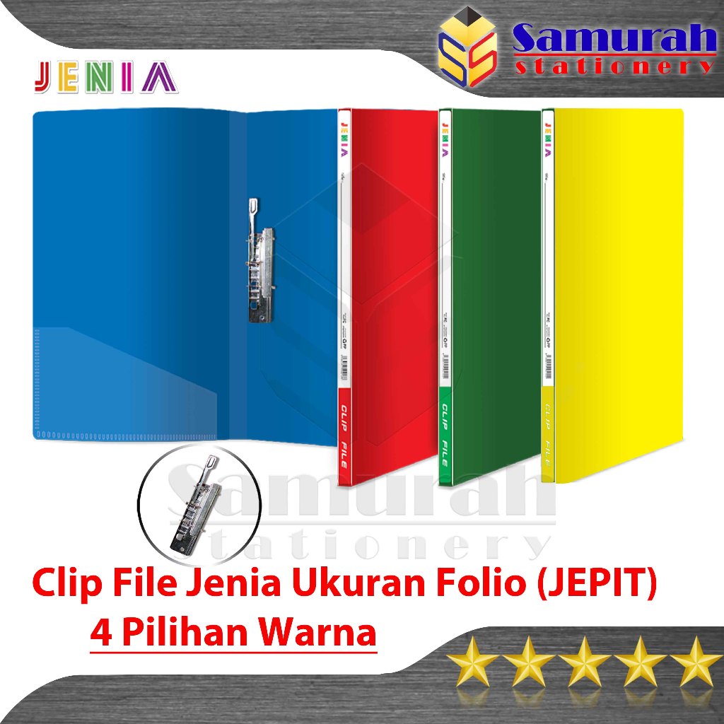 

Clip File Polos Ukuran Folio / Map Album Plastik Jepit Kertas Dokumen