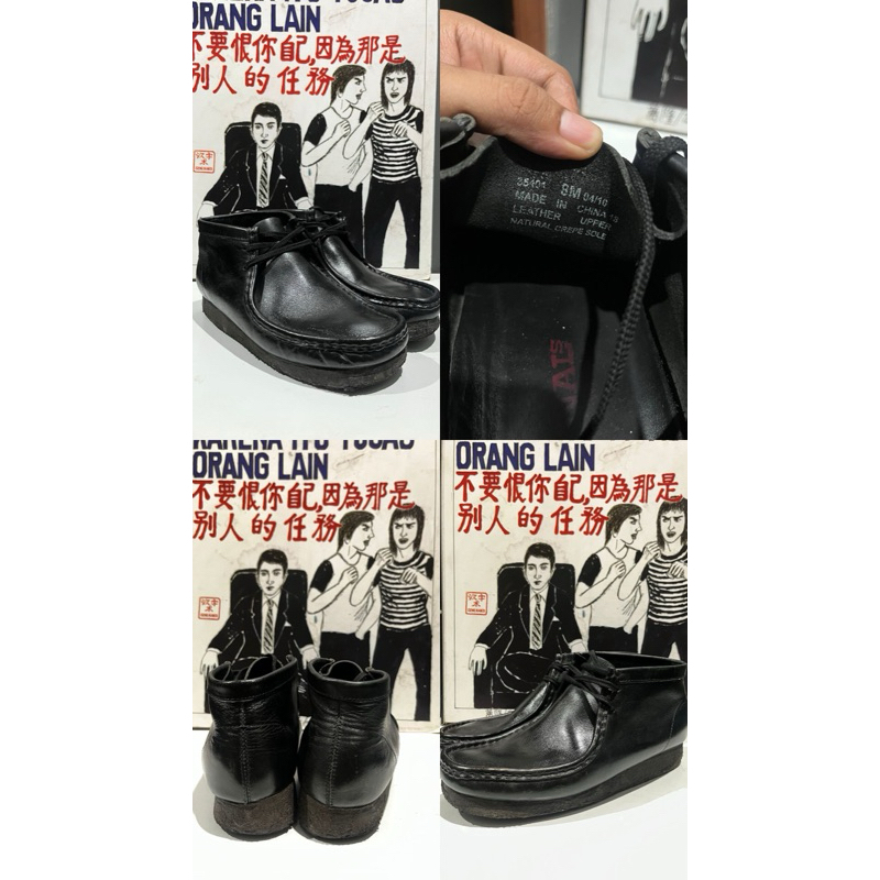 clarks wallabee leather