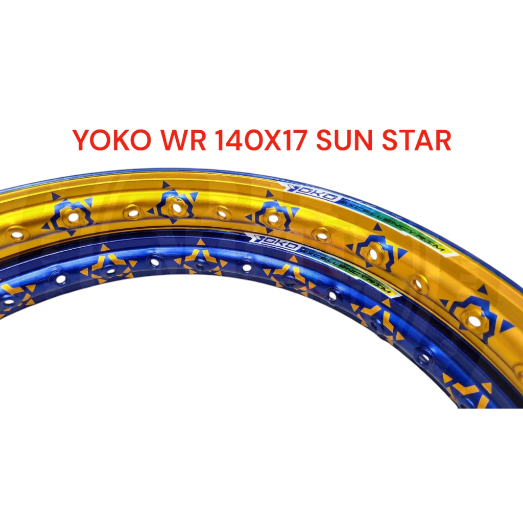 VELG YOKO WR 140 17 SUN STAR GOLD/BIRU