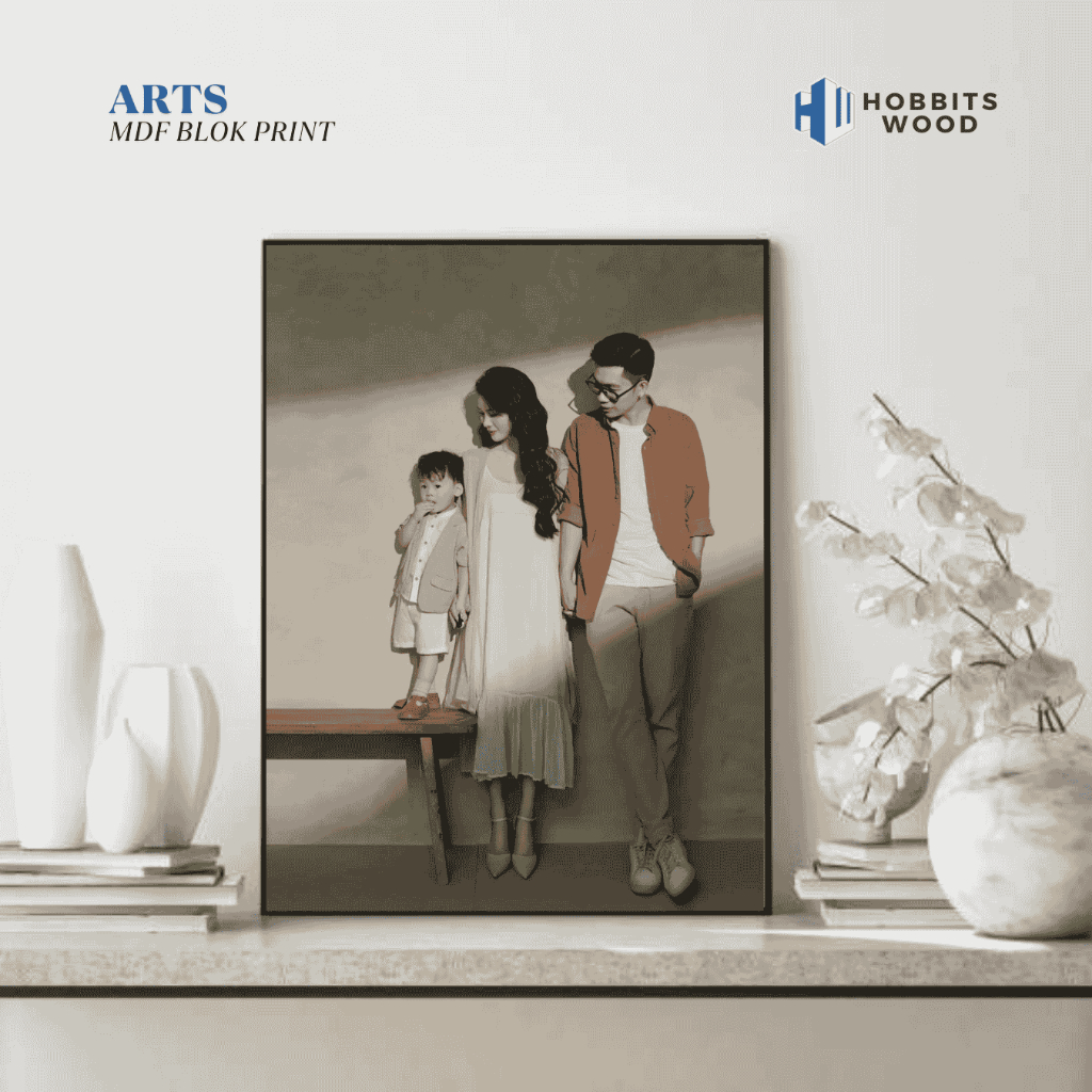 CETAK FOTO 30X40 CM A3/12R + BINGKAI MDF, Cetak Foto Custom, Cetak Foto Bingkai