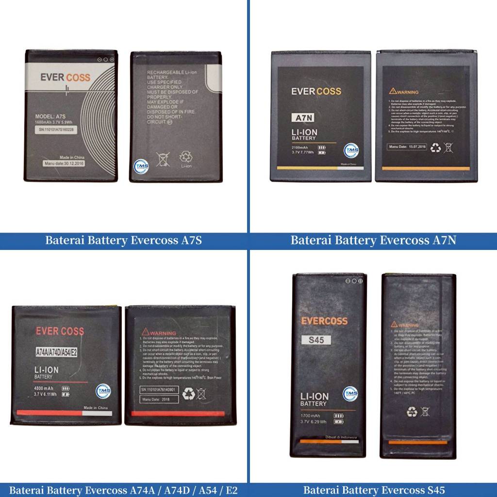 Baterai Battery Evercoss A7S / A7N / A74A / A74D / A54 / E2 / S45
