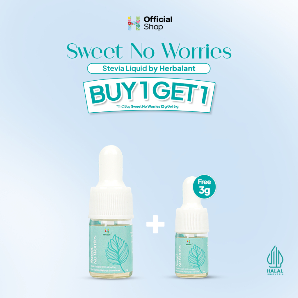 

BUY 1 GET 1 - Beli 1 Stevia Liquid 6g Gratis 1 Stevia Liquid 3g | Stevia Cair | Gula stevia