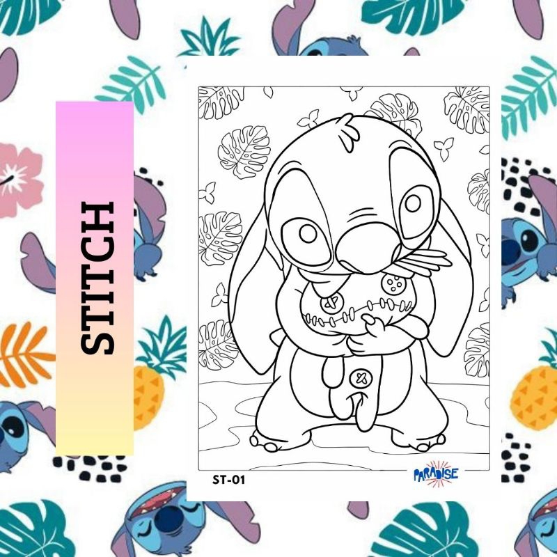 

Kertas Mewarnai Gambar Stitch