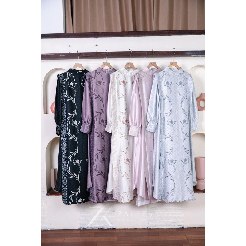 ZALEEKA EXCLUSIVE MONOGRAM DESIGN 1 dress silk ld 120 jumbo premiun