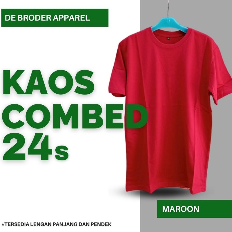 Kaos Polos Cotton Combad Knitto 24s