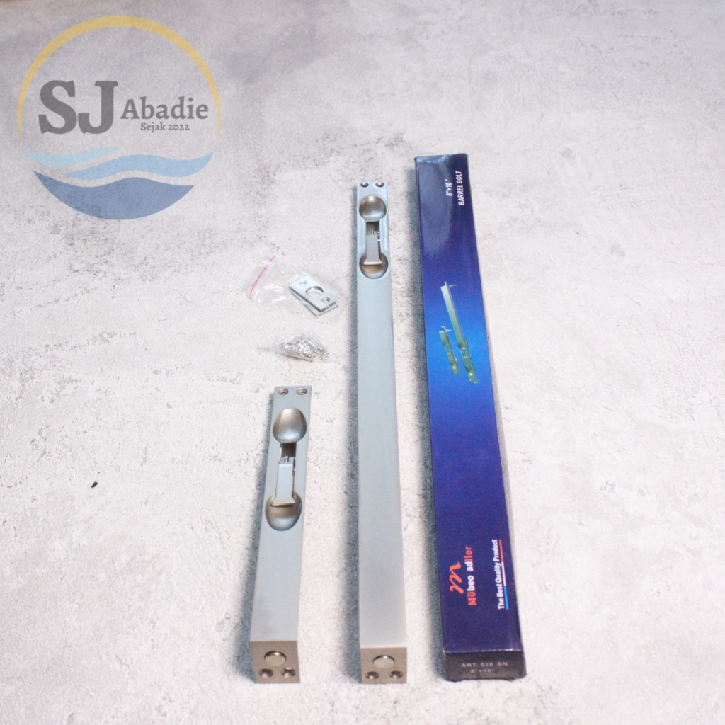 Store_Nolimit (1 Set) Muller Grendel Tanam Pintu Kupu Tarung Aluminium 12 / 16 Inch Sj Abadie