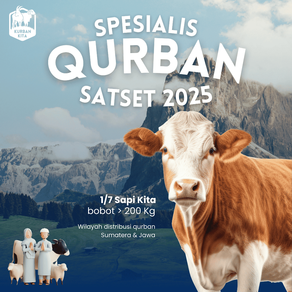 

Hewan Qurban Sapi Qurban Kurban Hidup Bobot 200KG Tebar Hebat Qurban Kita