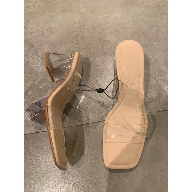 New Stradivarius heels cantik warna basic transparan bestseller |jastip_titipoutfit