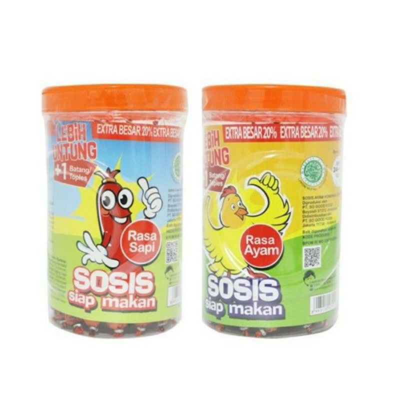 

Sosis SoNice rasa Ayam/Sapi (1 toples)