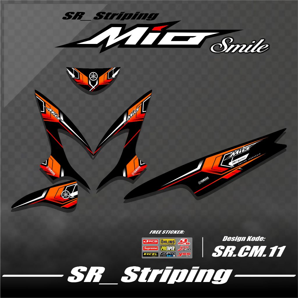 Striping Mio Smile / Stiker Smile / Variasi Smile / Decal Mio Smile / Setriping Mio Smile / Striping