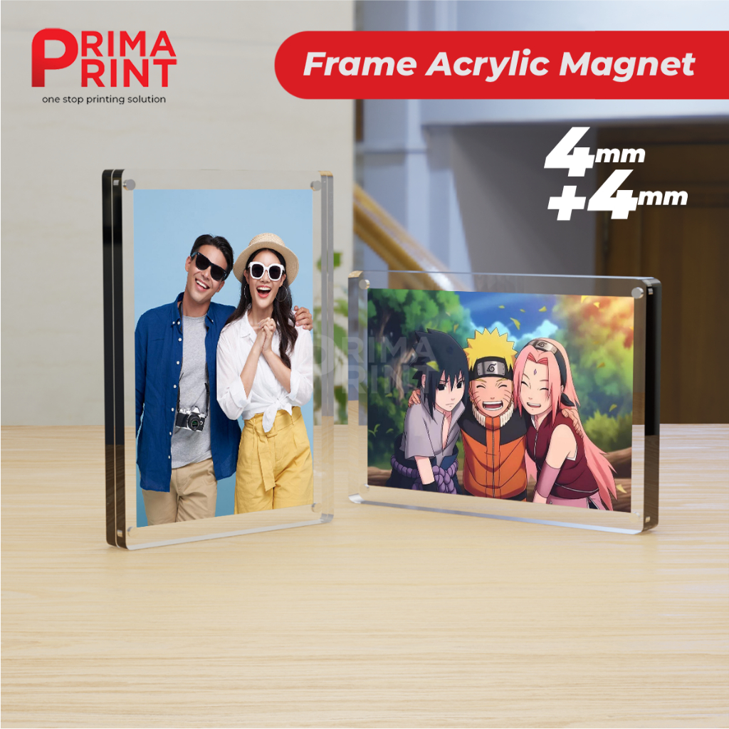 Frame Acrylic Frame Magnet Tebal / Bingkai Magnet Full Akrilik / Frame Akrilik 2R 3R 4R 5R 6R