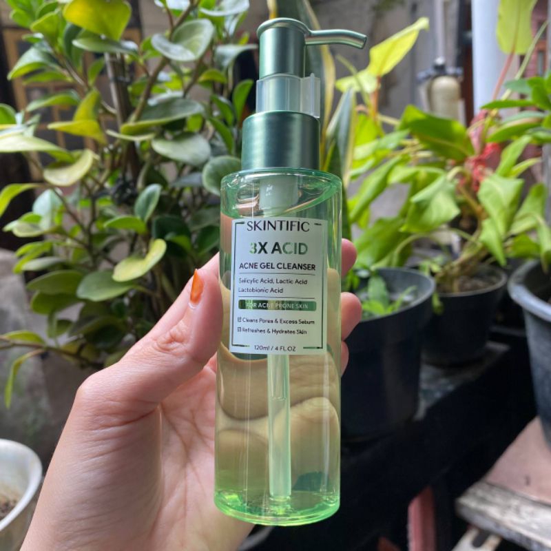Skintific 3× Acid Acne Gel Cleanser | Facial Wash | Pencuci Muka