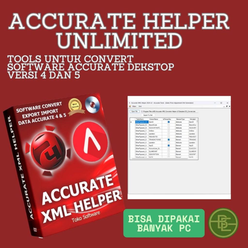 Accurate helper tools untuk program accurate versi 4 dan 5