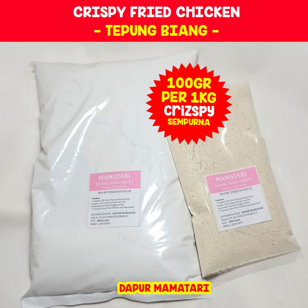 

Mamatari Tepung Biang KFC Crispy Fried Chicken ala kentucky