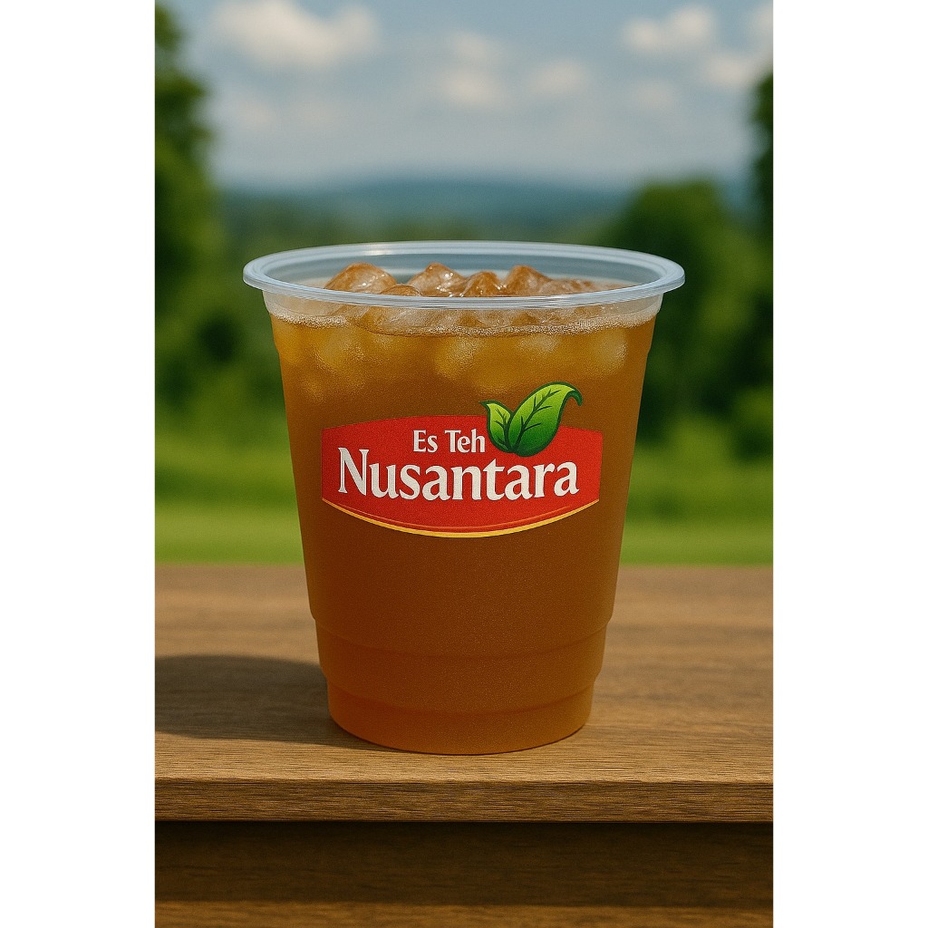 

STICKER ES TEH NUSANTARA / STIKER CUP ES VIRAL / STIKER LABEL MINUMAN CUP