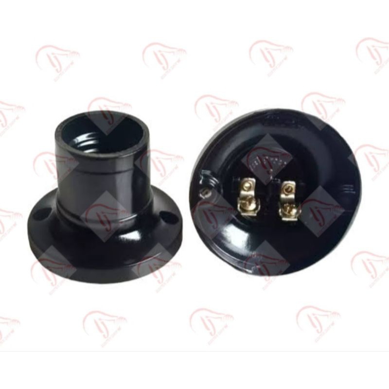 210L LAMP HOLDER SOCKET SOKET LAMPU E27 FITTING FITING PITING PLAFON PLAPON BROCO HITAM 210L FITTING