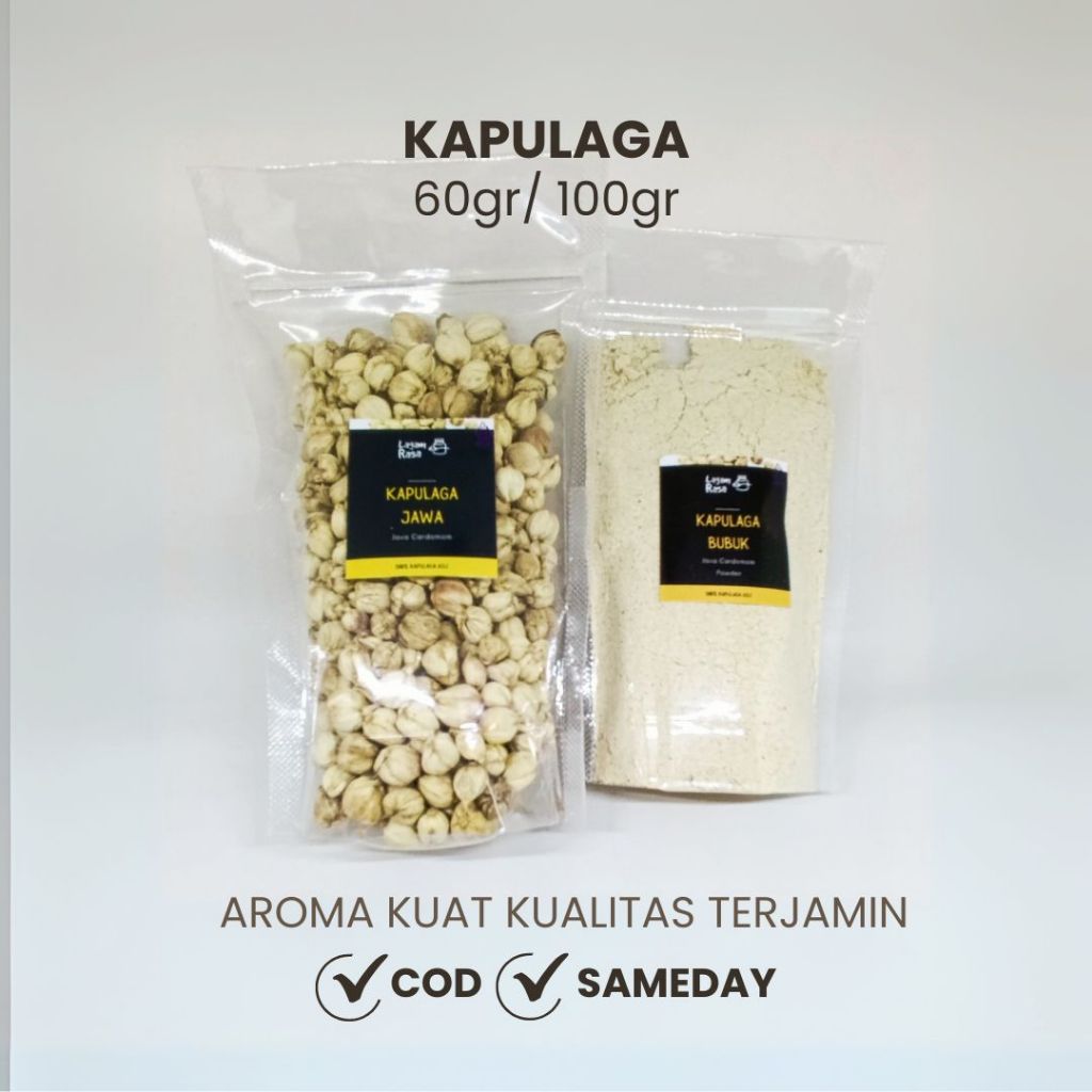 

Lagam Rasa - Kapulaga Bubuk Utuh | Bumbu Dapur | Cardamon powder 60gr, 100gr