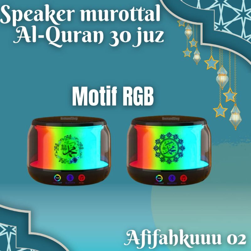 SPEAKER MUROTTAL AL-QUR'AN LED RGB PREMIUM