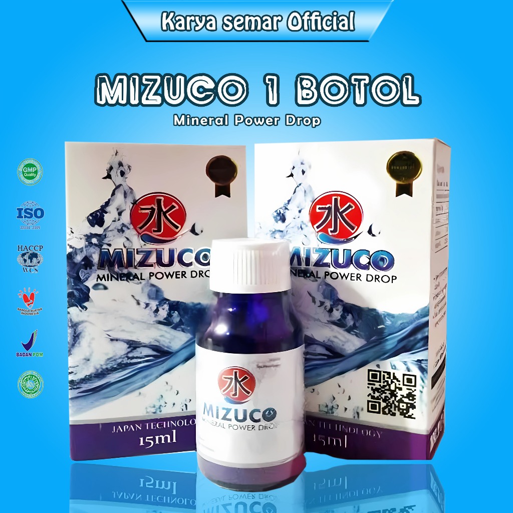 Mizuco mineral power drop original 1 botol