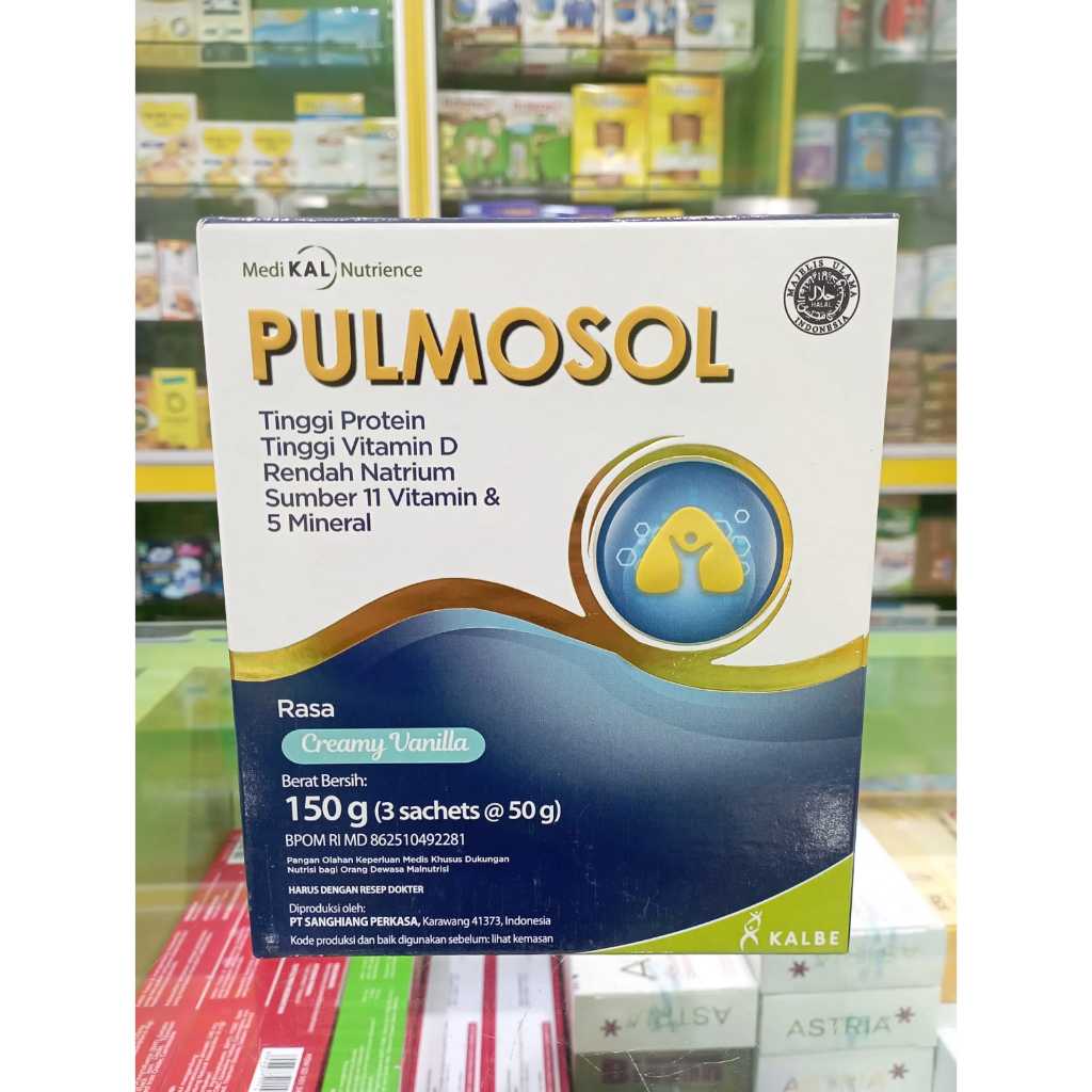 

PULMOSOL VANILA 150 GRAM - NUTRISI KESEHATAN PARU