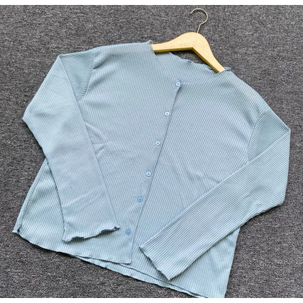 Cardigan anak perempuan 2--12 thun Basic Kancing / Cardigan Crop Top Rajut Premium / Crop Top