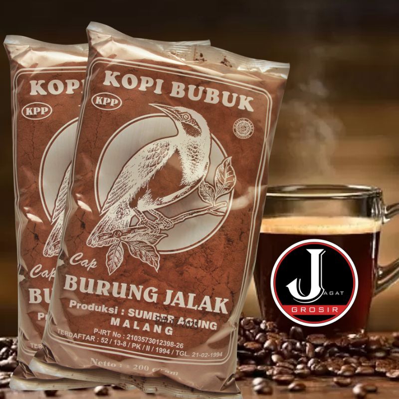 

KOPI BUBUK CAP BURUNG JALAK / KOPI JALAK 2 BUNGKUS / KOPI BUBUK KHAS MALANG