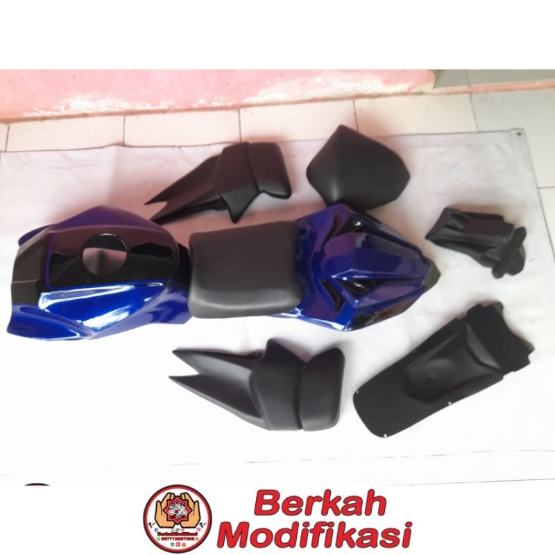 Cover Kondom Tangki Body Belakang Model Ninja 250FI PNP Yamaha Byson Karbu 2010-2014