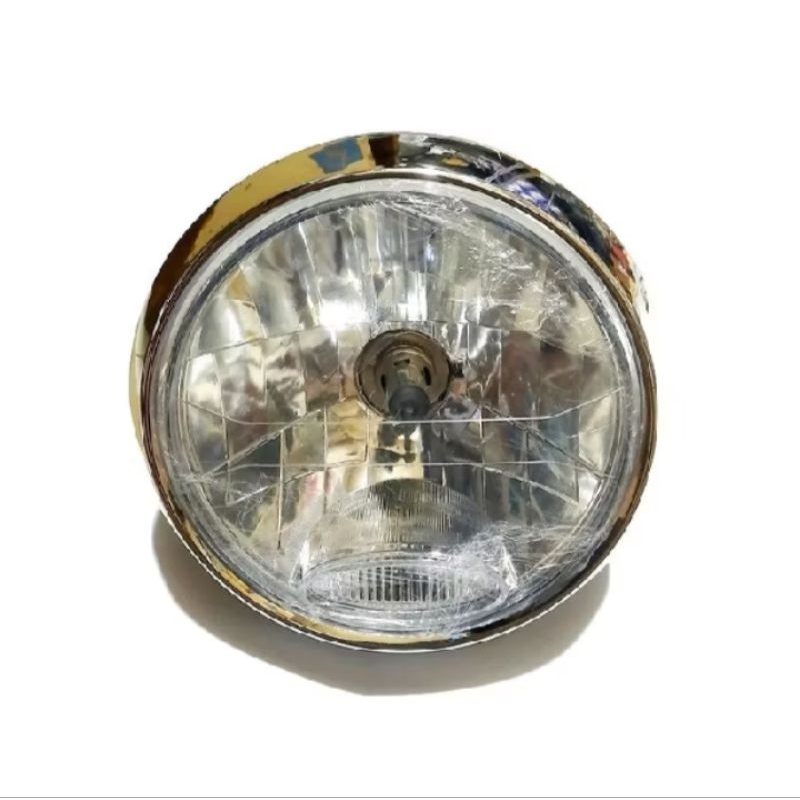 Headlamp Reflektor Lampu Depan Bulat Cover Hitam 7 Inchi PNP RX King Vixion Old Scorpio