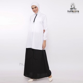 HUMAEERA Gamis dan Setelan Seragam Kerja Hitam Putih PNS Guru Kuliah PEMDA Kelurahan Kecamatan bahan