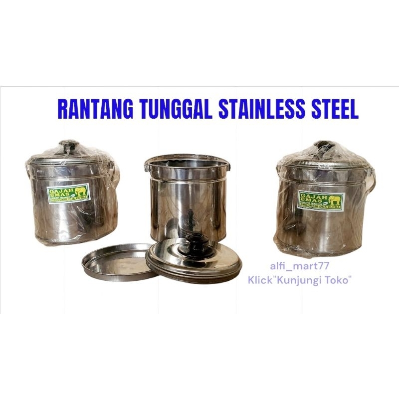 RANTANG TUNGGAL / RANTANG SOTO, RAWON STAINLESS STEEL (1PCS)