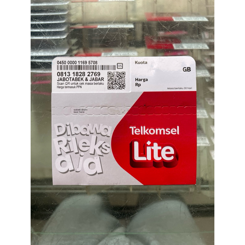 kartu perdana telkomsel (No paket data)