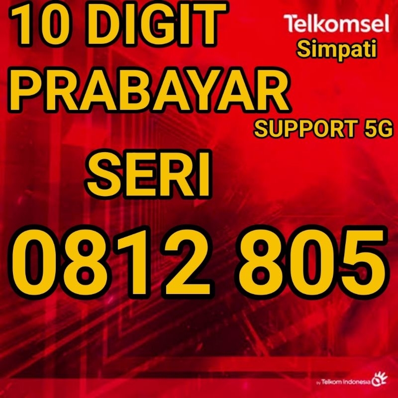 nomor cantik 10 Digit Telkomsel prabayar 805 edition