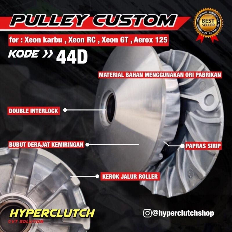 pulley rumah roller xeon karbu xeon rc xeon gt custom racing