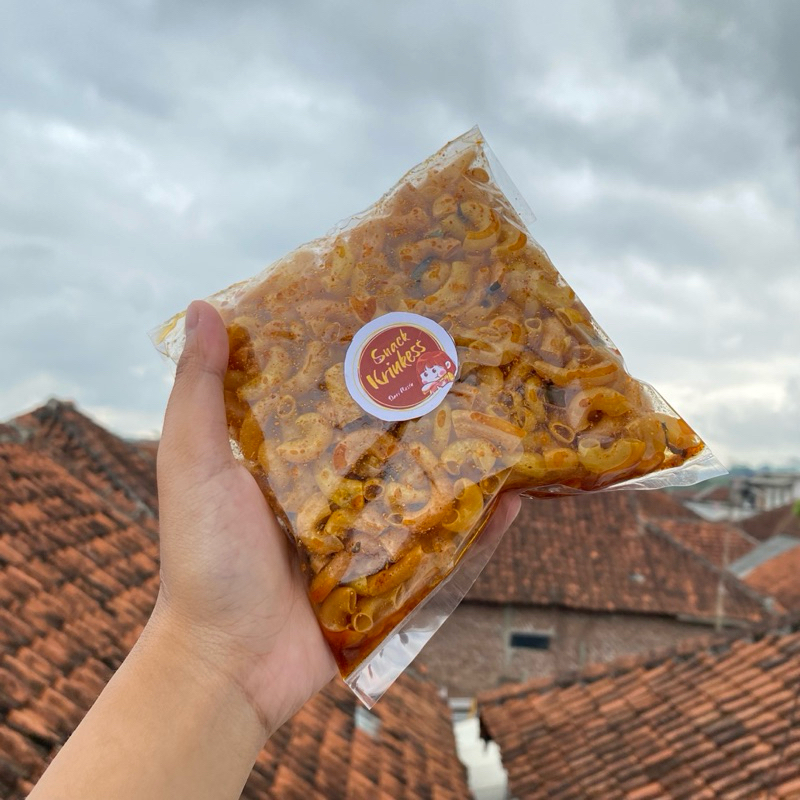 

Makaroni Cikruh Asin Grih Pedas 120 gram - Makanan Snack Food