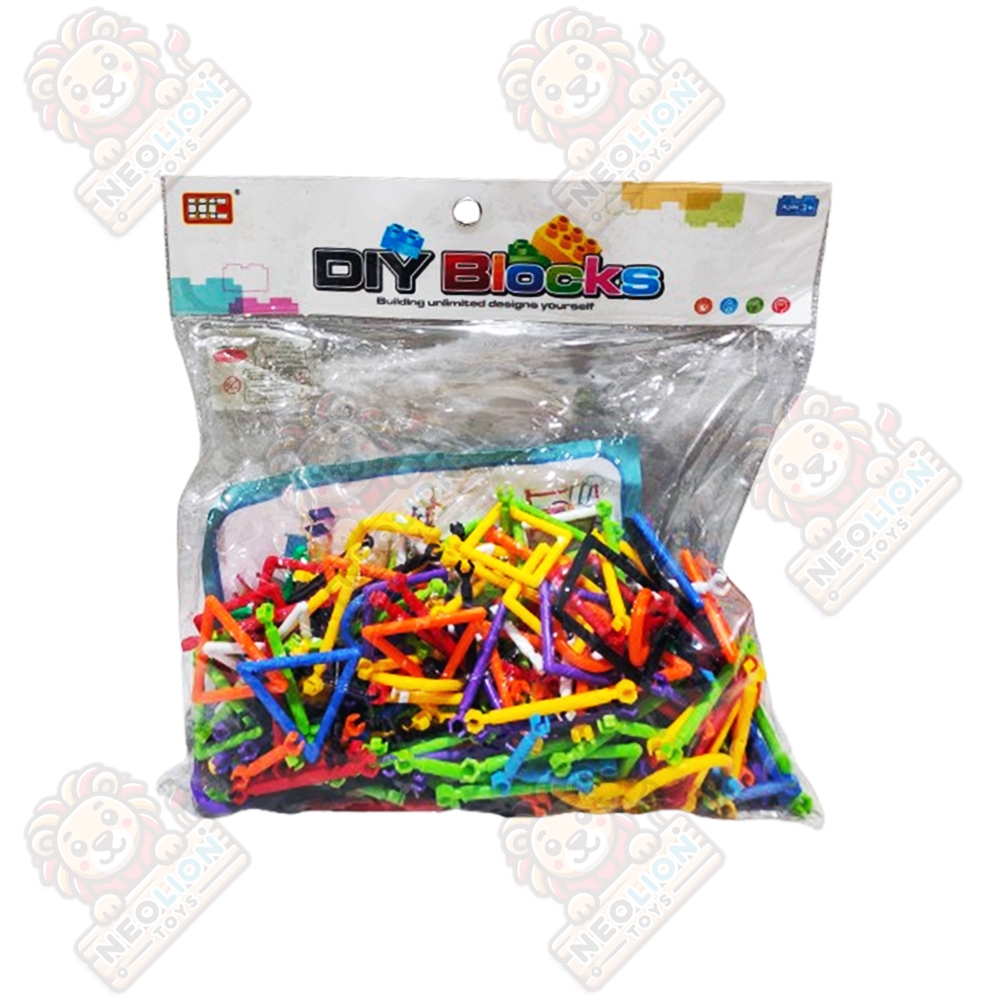 Mainan Anak Edukatif Edukasi DIY Blocks Smart Sticks Stik Puzzle HC004